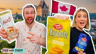 British People Trying Canadian Candy Gaspe Quebec [upl. by Sacksen]