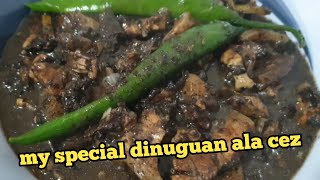 how to cook dinuguanTID TAD kapampangan tipid style ala cez dubai buhayofw kapampangan [upl. by Ardis]