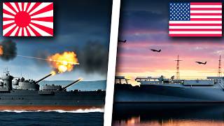 Yamato VS USS Essex Realistic AI  Battleship Animation [upl. by Whitney]