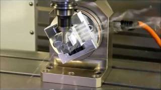 KME CNC Indexer Demo 4 Axis Machining and Turn Milling on a VMC [upl. by Sleinad]