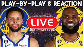 Los Angeles Lakers vs Golden State Warriors Game 4 LIVE PlayByPlay amp Reaction [upl. by Sauers294]