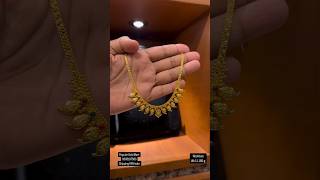 ❤️Amazing Light Weight Gold Mango Design Lakshmi Kasu Necklace only 11 gms✨️saishwethavlogs [upl. by Yager]