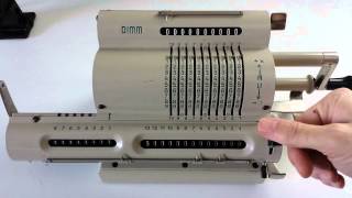 Mechanical calculator in action [upl. by Carline]