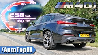 BMW X4 M40i 0258KMH ACCELERATION TOP SPEED amp SOUND by AutoTopNL [upl. by Banyaz]