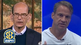 Paul Finebaum Show  Lane Kiffin talks excitement from recruits following Ole Miss win over Georgia [upl. by Worlock940]