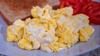 Los Perfectos Huevos Revueltos Con Queso  Recetas De Desayunos Faciles [upl. by Amre]