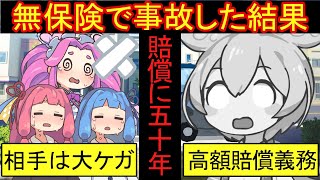 【5分解説】無保険の車で大事故を起こした結果【自動車保険 ずんだもん】 [upl. by Ailaham]