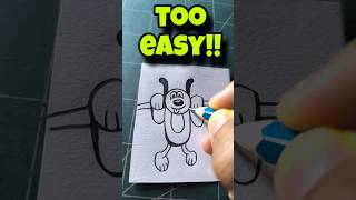 Dog drawing super easy 🔥 [upl. by Austine]