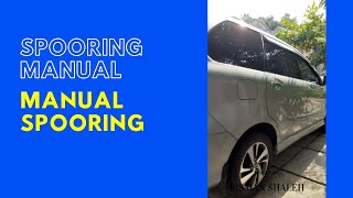 Cara Spooring Manual Mobil Pakai Alat Ukur [upl. by Aicele976]