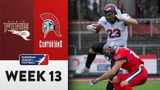 Rhein Fire  Cologne Centurions Highlights  Week 13  Season 2022 [upl. by Snehpets998]