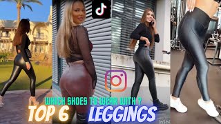 TOP 6 Shoes To Styles With Leggings 2023  Shiny Leggings amp Boots  Casual Leggings Fashion Looks [upl. by Ettigdirb]