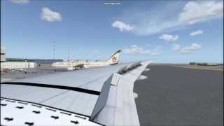 FSX Etihad 777 Smooth landing in AbuDhabi [upl. by Alegnaoj863]