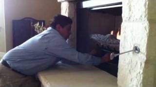 HOW START GAS FIREPLACE [upl. by Ramel190]