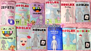 🎀paper diy🎀 paper doll blind bag compilation  ASMR  applefrog [upl. by Emmaline]