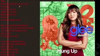 Hung Up Glee Lyrics [upl. by Julina]