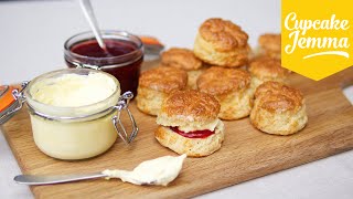 How to make perfect English Scones  Cupcake Jemma [upl. by Animrac]