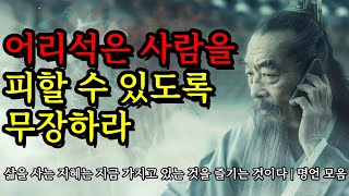 삶을 사는 지혜는 지금 가지고 있는 것을 즐기는 것이다  공자 셰익스피어 채근담 발타자르 그라시안 한비자 쇼펜하우어 명언  어리석은 사람을 피할 수 있도록 무장하라 [upl. by Arbua]