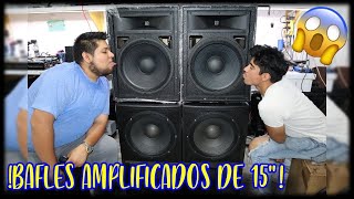 BAFLES AMPLIFICADOS CON BAJOS🎚️🔊 GAUSS DE 15😮 [upl. by Avihs632]