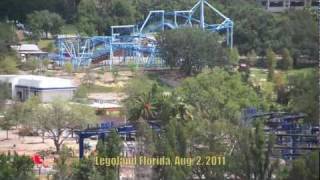 Legoland Florida Construction update Aug 2 2011  Miniland Castle Hill [upl. by Jobyna]