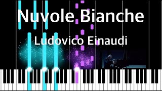 Nuvole Bianche Piano Tutorial  Einaudi FREE PDF [upl. by Aillil460]