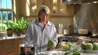 Preparing Artichokes  Martha Stewarts Cooking School [upl. by Gertrud]