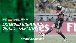 Brazil 17 Germany  Extended Highlights  2014 FIFA World Cup [upl. by Schwejda]