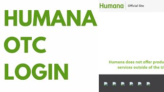 Humana OTC Login Order Online Catalog Card ⏬👇 [upl. by Ilzel943]