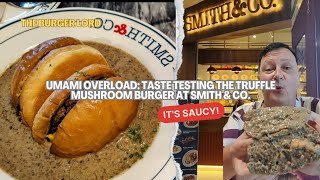 UMAMI OVERLOAD AWESOME TRUFFLE MUSHROOM BURGER TASTE TEST burger [upl. by Corenda223]