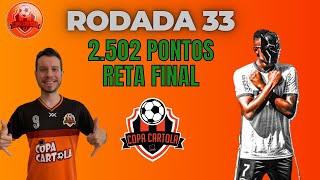 TIME DO CANAL RODADA 33 CARTOLA [upl. by Ahsinert]