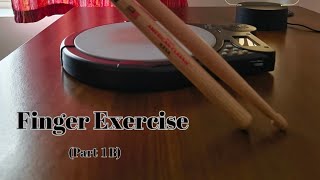 Finger Exercise Part 1B 🥁 thedrumpadseries icadrums [upl. by Cutcliffe588]