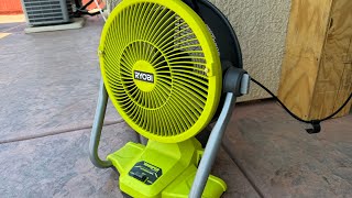 Ryobi 18v Hybrid Misting Air Cannon  An Alternative to Beat the Heat [upl. by Bently]