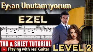 Ezel  Eyşan Unutamıyorum guitar tab Tutorial  gitar [upl. by Notnats]