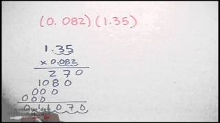 Multiplicación de números con punto decimal │ ej 3 [upl. by Ramin]