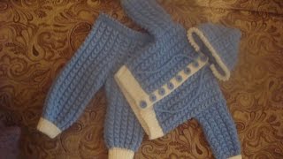 Костюмчик для малыша спицами Часть 1 suit for baby knitting [upl. by Hairom]