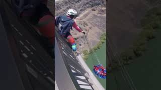 BASE jump…McConkey Rollover Twin Falls Idaho basejump basejumper basejumping stunts skydive [upl. by Aelsel727]