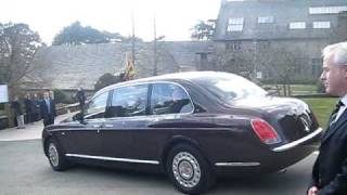 Queen Elizabeth amp Prince Philip Visits Dartington Hall  Part 2 Arrival of the Queen [upl. by Tyson]