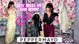 Peppermayo Haul amp Try On 2024  Spring Dresses  Dress Haul [upl. by Curtice305]