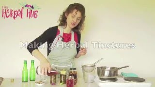 Making Herbal Tinctures At Home  With fresh herbs or dried herbs [upl. by Etom339]