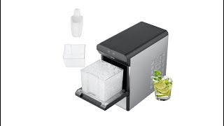 VEVOR Nugget Ice Maker 37lbs in 24 Hrs Manual amp Auto Refill [upl. by Hanavas913]