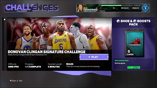 NBA 2K24 Donovan Clingan MyTEAM Signature Challenge [upl. by Arenat]