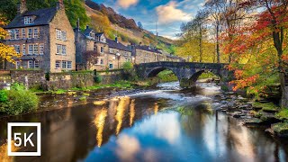 Hebden Bridge In England  5K HDR Walking Tour of the 4th Funkiest Town in the World [upl. by Frum]