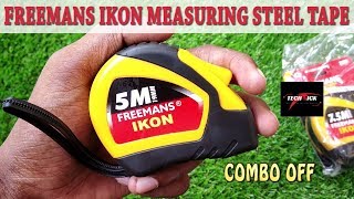 FREEMANS IKON measuring STEEL tape 5m amp 75m  UNBOXING amp REVIEW  தமிழ் Tamil [upl. by Richy]