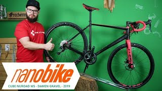 Cube Nuroad WS Damen Gravel Bike 2019  Review German  English Sub [upl. by Rovelli]