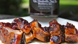 Blackberry Glazed Pork Tenderloin Recipe [upl. by Mathia]