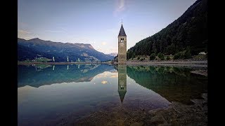 La Storia del CAMPANILE DI CURON in mezzo al LAGO di RESIA [upl. by Yendyc]