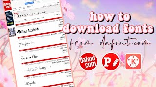 HOW TO DOWNLOAD FREE FONTS FROM DAFONTCOM ON ANDROID PHONE✨ [upl. by Aliahkim569]