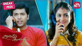 Love blossoms between Santhosh amp Hassini❤️  Santhosh Subramaniam  Jayam Ravi  Genelia  SUN NXT [upl. by Lesnah]