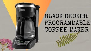 BLACKDECKER 12 Cup Digital Coffee Maker Programmable Washable Basket Filter Sneak A Cup Au [upl. by Akimert]