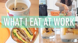 What I Eat In a Day at Work  EASY amp Healthy Meals [upl. by Ainna]