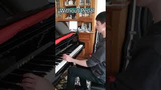 PIANO PEDAL vs NO PEDAL [upl. by Bissell136]